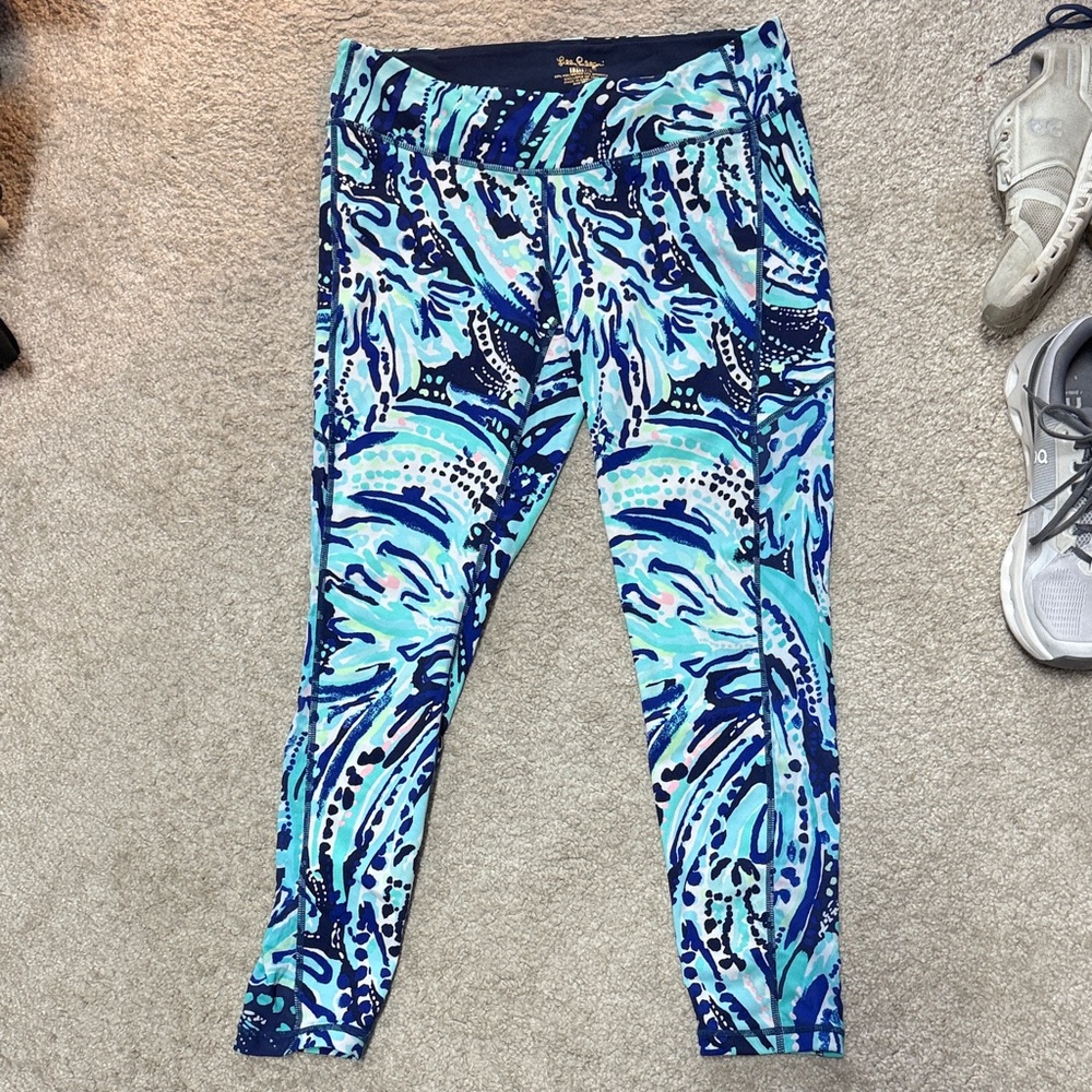 Lilly Pulitzer Blue and Aqua Leggings